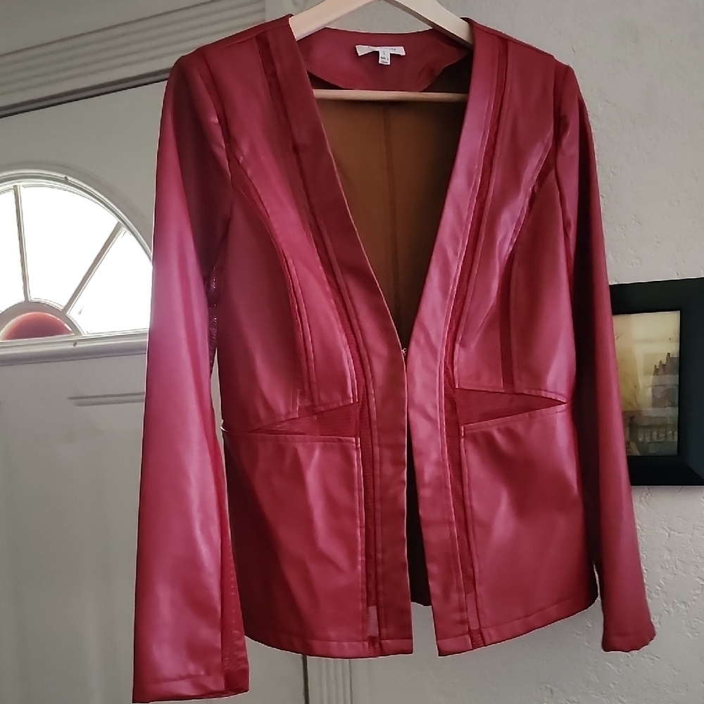 Tea n Rose Deep Red Blazer